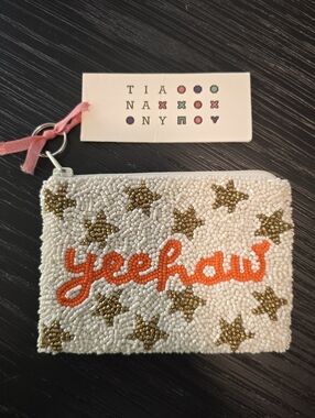NWT Tiana New York Beaded Coin Purse/ Card Holder